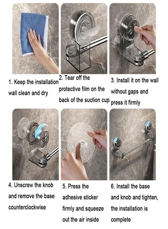 KickZu 25.6 Inch Stainless Steel Heavy Towel Rod/Towel Rack for Bathroom | Towel Bar | Hanger | Bathroom Accessories, Self Adhesive Wall Mounted Bathroom Towel Holder Stand for Kitchen and Washroom - Image 4